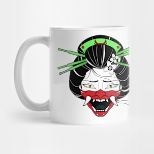 Geisha Demon Mask Mug